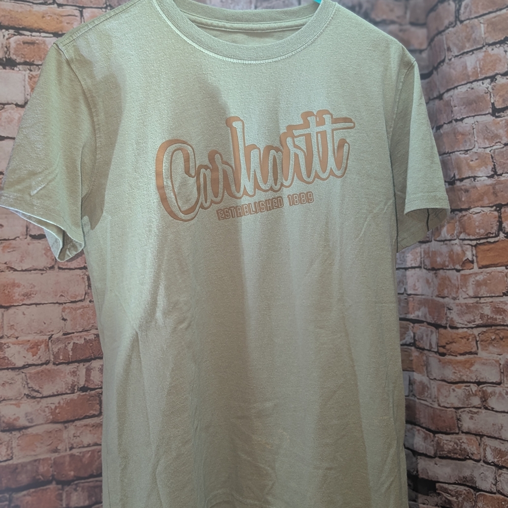 Carhartt Green Short Sleeve Tee, EUC, Medium Size